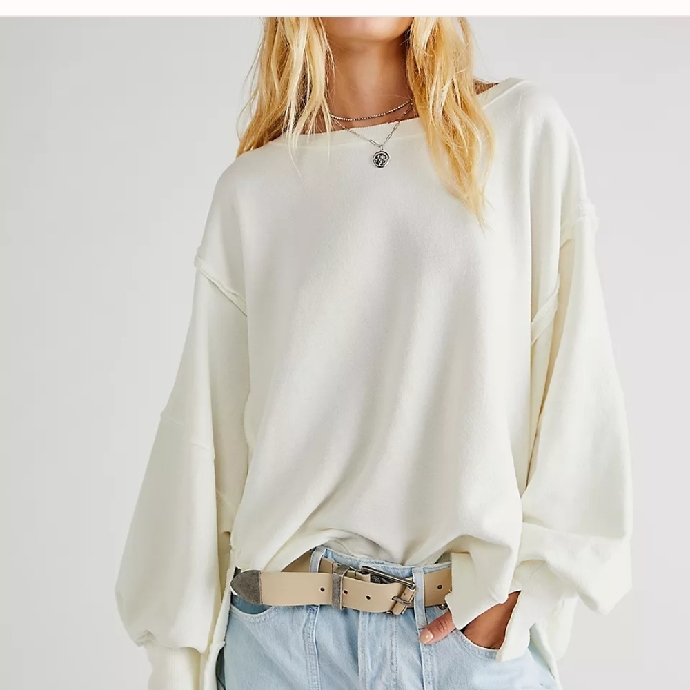 Free People Camden White XS nwot